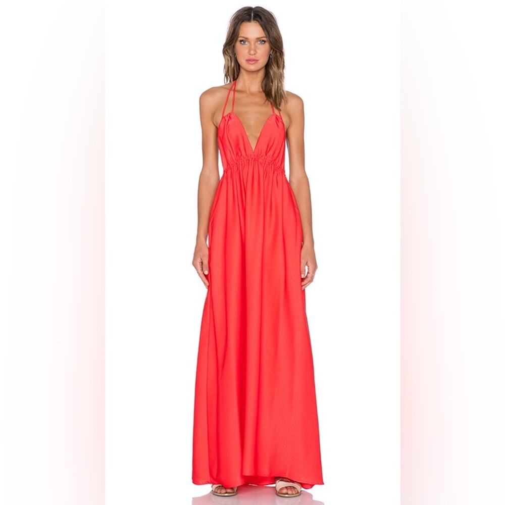 BCBG MaxAzria Bright Poppy Kamala Maxi Dress Size XXS